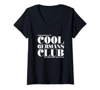 Mujer Cool Germans Club Alemania Camiseta Cuello V