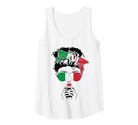 Mujer Cool Italian Coffee Mama Mom Girl Lady Italia Flag Graphic Camiseta sin Mangas