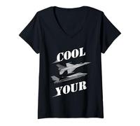 Mujer Cool Your Jets - Divertido diseño de Humor sarcástico Camiseta Cuello V