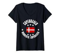 Mujer Copenhague Wonderful Copenhague Dinamarca Camiseta Cuello V