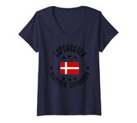 Mujer Copenhague Wonderful Copenhague Dinamarca Camiseta Cuello V