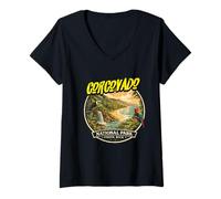 Mujer Corcovado Park Costa Rica Viaje a Costa Rica Vacaciones Camiseta Cuello V