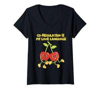 Mujer COREGULATION IS MY Love Language Camiseta Cuello V