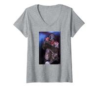 Mujer Corey Taylor Slipknot Nu Metal Esperar Y Sangrar Andy Willsher Camiseta Cuello V