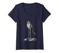 Mujer Corona de Medianoche de Stolas Camiseta Cuello V