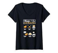 Mujer Cosas Que Hago en mi Tiempo Libre Funny Duck Lover Camiseta Cuello V