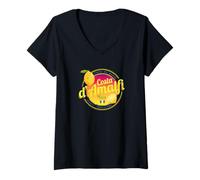 Mujer Costa d'Amalfi limón Italia Vintage Amalfi Coast Souvenir Camiseta Cuello V