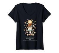 Mujer Cotizar Las Aventuras de Alicia en el país de Las Maravillas de Lewis Carroll 1865 Camiseta Cuello V