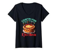 Mujer Country Fair Champion of MY Own Kitchen Camiseta Cuello V