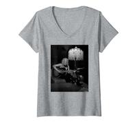 Mujer Courtney Love Solo Era América s Sweetheart Andy Willsher Camiseta Cuello V