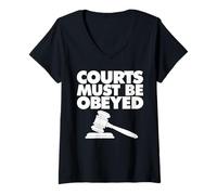 Mujer Courts Must be Obeyed Camiseta Cuello V