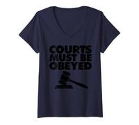 Mujer Courts Must be Obeyed Camiseta Cuello V