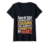 Mujer Cousins Close At Heart Near Or Far - Camiseta Cuello V
