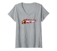 Mujer Crazy Taxi Legacy Logo Camiseta Cuello V