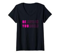 Mujer Cree en ti mismo Be You Self Love Positive Vibe Camiseta Cuello V
