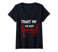Mujer Créeme, no Soy un Asesino en Serie Camiseta Cuello V