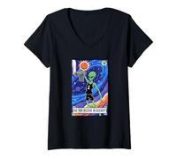 Mujer ¿Crees EN LOS Extraterrestres? Basketball Slam Dunk Camiseta Cuello V