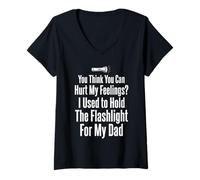 Mujer Crees Que Puedes herir mis Sentimientos Sostuve la Linterna 2 Camiseta Cuello V