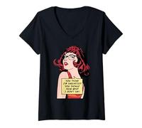 Mujer Crees Que Soy sarcástico, deberías Escuchar lo Que no Digo Camiseta Cuello V