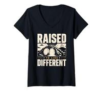 Mujer Criado para Vivir Diferente Tumba vacía Cristiana Camiseta Cuello V
