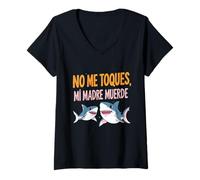 Mujer Crianza respetuosa Límites Corporales “No me toques” Camiseta Cuello V