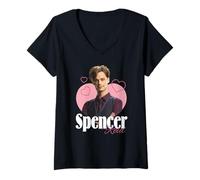 Mujer Criminal Minds I Love Spencer Reid Hearts TV Show Camiseta Cuello V