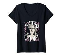 Mujer Criminal Minds Penelope Baby Girl Punk TV Show Camiseta Cuello V