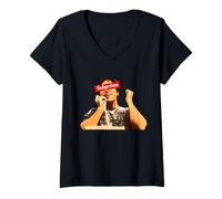 Mujer Crisis de vivienda subprime Camiseta Cuello V