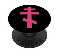 Mujer Cristiana Ortodoxa Cruz Oriental Oriental Fe Jesús PopSockets PopGrip Adhesivo