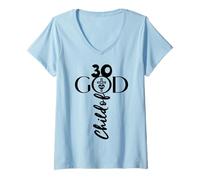 Mujer Cristo Dios 30 AÑOS JESÚS 30 DE Nacimiento Camiseta Cuello V