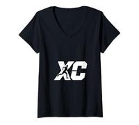 Mujer Cross Country Running XC Runner Camiseta Cuello V
