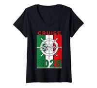 Mujer Cruise Squad 2025 Diversión para los Amantes de los cruceros Camiseta Cuello V