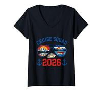 Mujer Cruise Squad 2026 Viaje de Vacaciones a Colorado Camiseta Cuello V