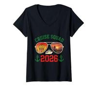 Mujer Cruise Squad Puerto Vallarta Viaje de Vacaciones 2026 Camiseta Cuello V