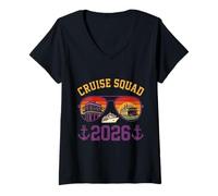 Mujer Cruise Squad Viaje de Vacaciones a Nueva Orleans 2026 Camiseta Cuello V