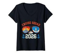 Mujer Cruise Squad Viaje de Vacaciones a Orlando 2026 Camiseta Cuello V