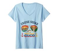 Mujer Cruise Squad Viaje de Vacaciones a Venezuela 2026 Camiseta Cuello V