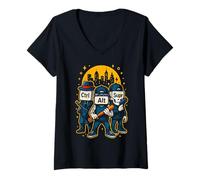 Mujer Ctrl Alt Supr Mafia Informática Friki Geek Ordenador Diverti Camiseta Cuello V