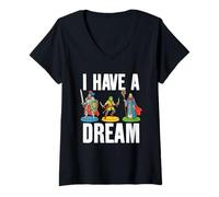 Mujer Cuadro en Miniatura Divertido I Have A Dream Camiseta Cuello V