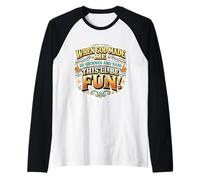 Mujer Cuando Dios me Hizo sonrió y Dijo Que Esto será Divertido Camiseta Manga Raglan