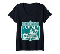 Mujer Cuba is Calling and I Must Go - Camiseta de Regalo de Viaje Camiseta Cuello V