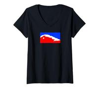 Mujer Cuba National Flag Country Pride Roots Vintage Gift Camiseta Cuello V