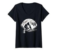 Mujer Cuchillo de Carnicero Bigfoot Butcher Camiseta Cuello V