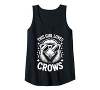 Mujer Cuervos Chica Cuervo Divertido Camiseta sin Mangas