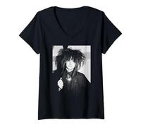 Mujer Cultura Club Boy George En La Medalla Canción Música Video Shoot Camiseta Cuello V