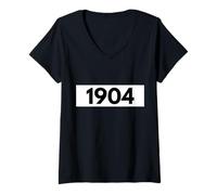 Mujer Cumpleaños 1904 Nacido en 04 Camiseta Cuello V