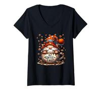 Mujer Cute Coffee Graphic For Women Funny GNOME But Coffee First Camiseta Cuello V