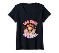 Mujer Cute Halloween Bear Too Cute To Spook Costume Kids Adults Camiseta Cuello V