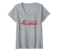 Mujer Cute, Just a Girl That Loves Arizona Women Teen Girls Tween Camiseta Cuello V