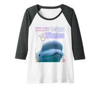 Mujer Cute Just A Girl Who Loves Belugas, Beluga Whale Enthusiast Camiseta Manga Raglan